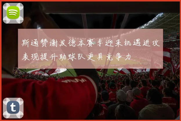 斯通赞谢泼德本赛季迎来机遇进攻表现提升助球队更具竞争力